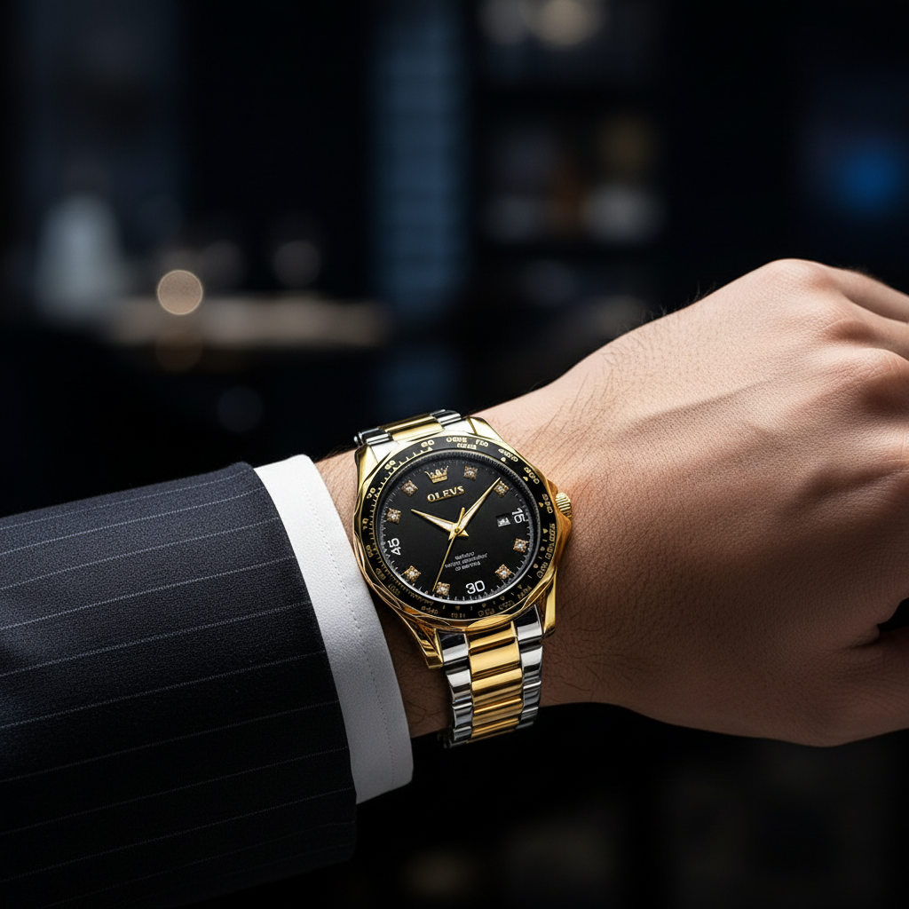 Steel Strip Gold Black - Lifestyle - Darveil Oceanic™