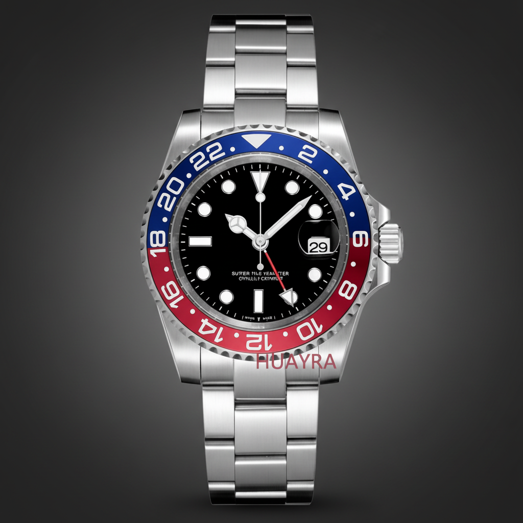 GMT Automatic Mechanical Watch – 40mm Ceramic Bezel | Darveil